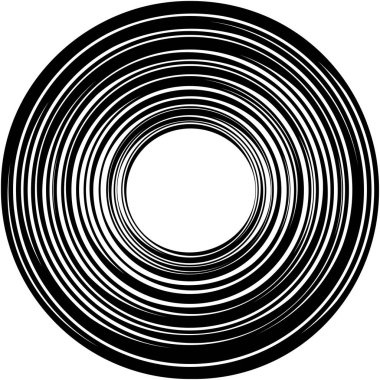 Soyut sarmal, girdap, dönme vektörü örtüşüyor. Volute, helix, koklear vertigo dairesel, geometrik çizim. Soyut çember