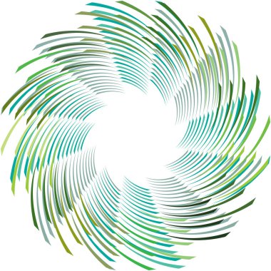 Soyut sarmal, girdap, dönme vektörü örtüşüyor. Volute, helix, koklear vertigo dairesel, geometrik çizim. Soyut çember