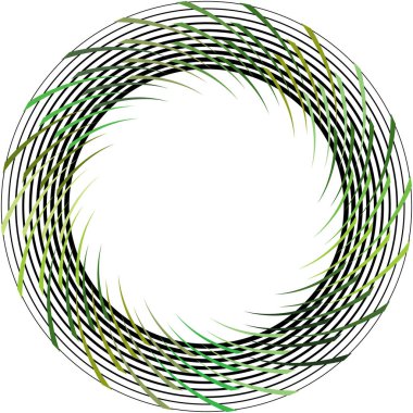 Soyut sarmal, girdap, dönme vektörü örtüşüyor. Volute, helix, koklear vertigo dairesel, geometrik çizim. Soyut çember