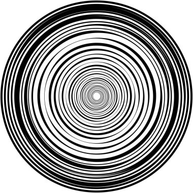 Soyut sarmal, girdap, dönme vektörü örtüşüyor. Volute, helix, koklear vertigo dairesel, geometrik çizim. Soyut çember