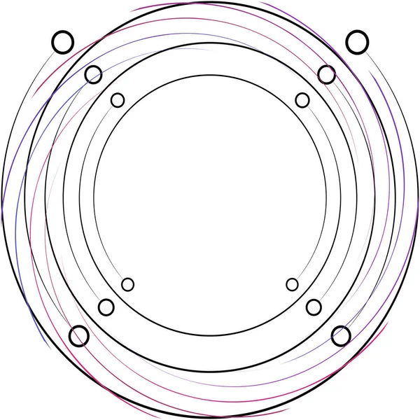 Überlagerung Abstrakter Spirale Wirbel Wirbelvektor Volute Helix Cochlea Schwindel Kreisförmig — Stockvektor