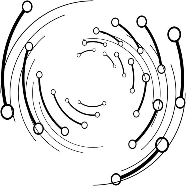 Sovrapposizione Astratta Spirale Vortice Vettore Vortice Voluta Elica Vertigini Cocleari — Vettoriale Stock