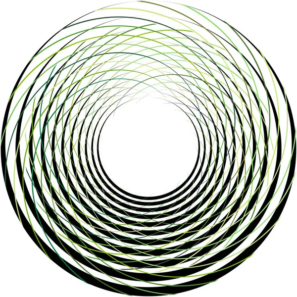 Sovrapposizione Astratta Spirale Vortice Vettore Vortice Voluta Elica Vertigini Cocleari — Vettoriale Stock