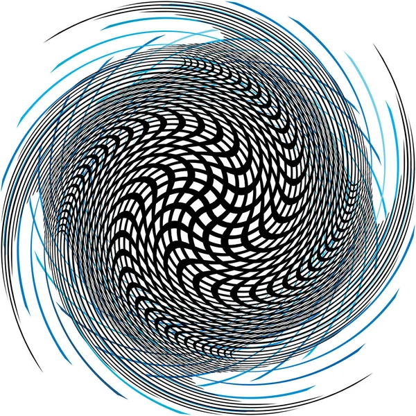 Sovrapposizione Astratta Spirale Vortice Vettore Vortice Voluta Elica Vertigini Cocleari — Vettoriale Stock