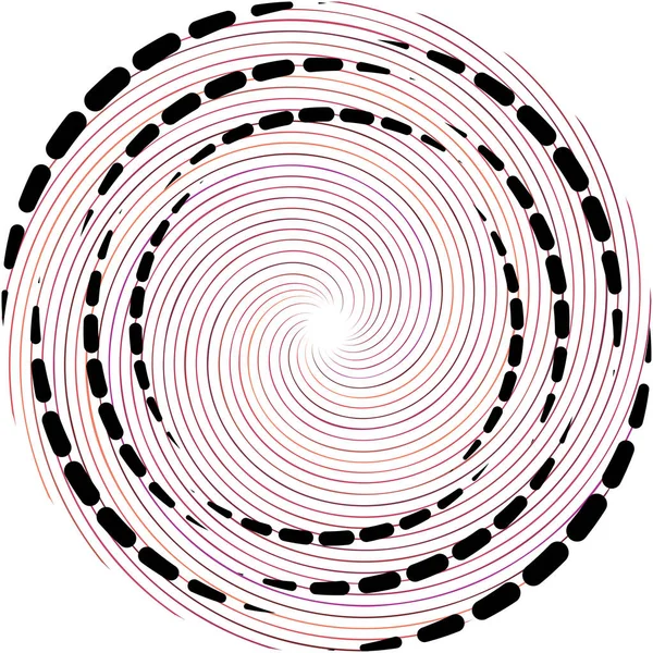 Överlagring Abstrakt Spiral Virvel Virvel Vektor Volute Helix Cochlear Vertigo — Stock vektor