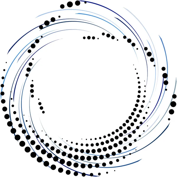 Espiral Abstracta Superpuesta Remolino Vector Giro Voluta Hélice Vértigo Coclear — Vector de stock