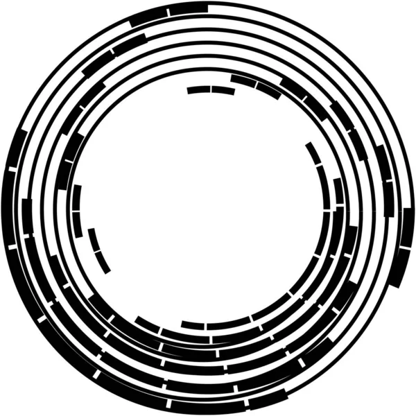 Espiral Abstracta Superpuesta Remolino Vector Giro Voluta Hélice Vértigo Coclear — Archivo Imágenes Vectoriales