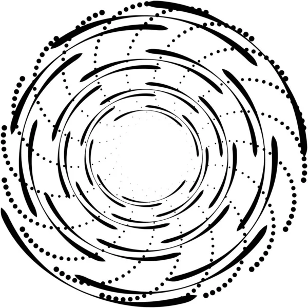 Överlagring Abstrakt Spiral Virvel Virvel Vektor Volute Helix Cochlear Vertigo — Stock vektor