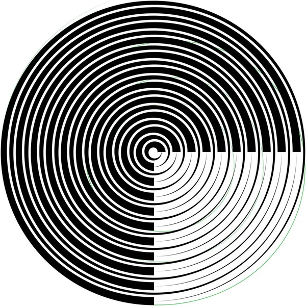 Sovrapposizione Astratta Spirale Vortice Vettore Vortice Voluta Elica Vertigini Cocleari — Vettoriale Stock