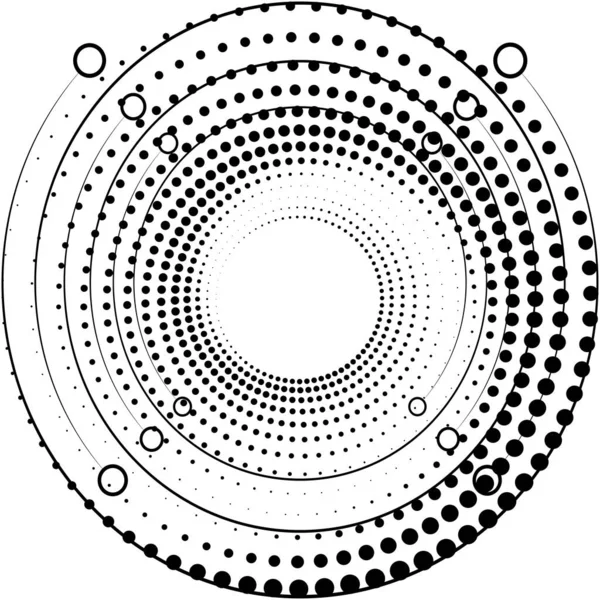 Espiral Abstracta Superpuesta Remolino Vector Giro Voluta Hélice Vértigo Coclear — Vector de stock