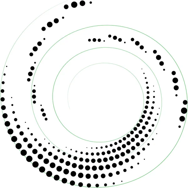 Abstracte Spiraal Draaikolk Wervelvector Voluut Helix Cochleaire Vertigo Cirkelvormig Geometrische — Stockvector