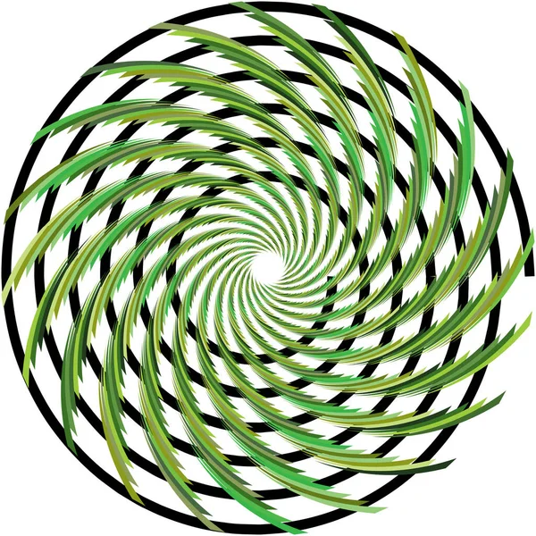 Superposition Abstraite Spirale Tourbillon Vecteur Tourbillon Volute Hélice Vertige Cochléaire — Image vectorielle