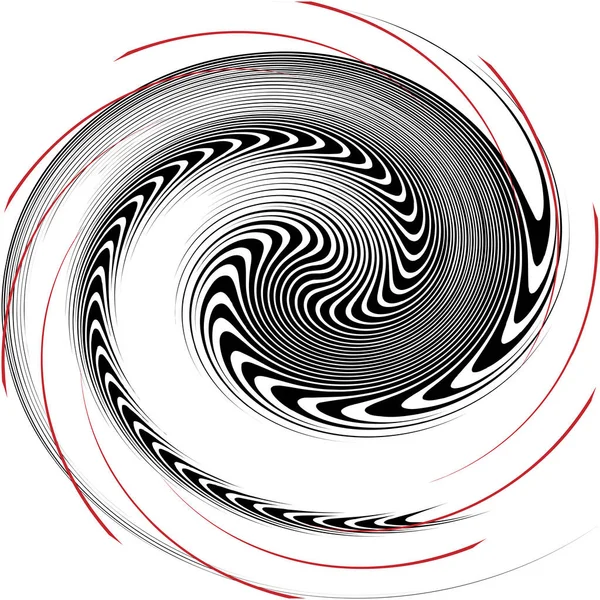 Espiral Abstracta Superpuesta Remolino Vector Giro Voluta Hélice Vértigo Coclear — Vector de stock