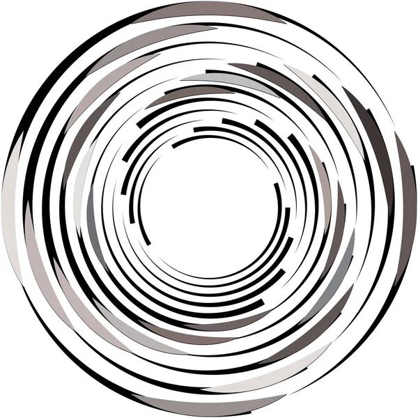 Espiral Abstracta Superpuesta Remolino Vector Giro Voluta Hélice Vértigo Coclear — Vector de stock