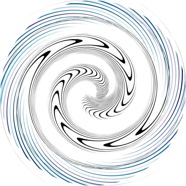 Sovrapposizione Astratta Spirale Vortice Vettore Vortice Voluta Elica Vertigini Cocleari — Vettoriale Stock