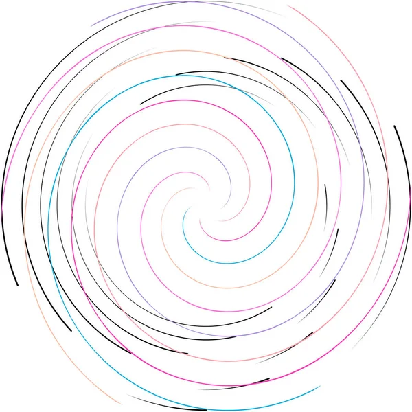 Superposition Abstraite Spirale Tourbillon Vecteur Tourbillon Volute Hélice Vertige Cochléaire — Image vectorielle