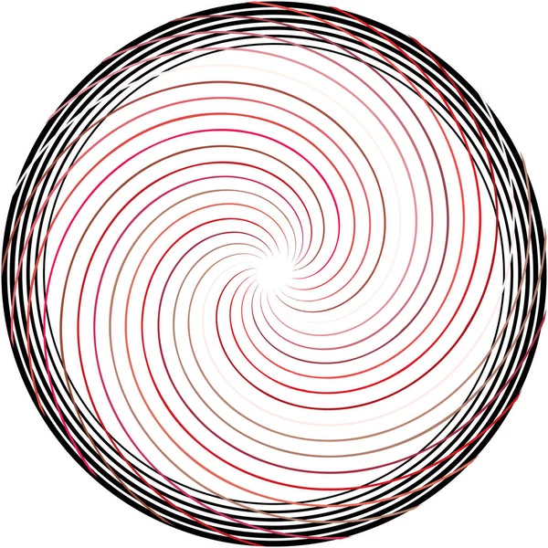 Sovrapposizione Astratta Spirale Vortice Vettore Vortice Voluta Elica Vertigini Cocleari — Vettoriale Stock