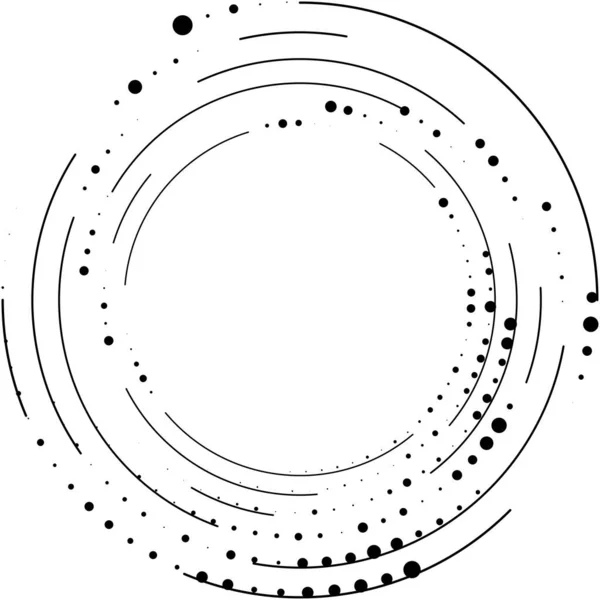 Abstracte Spiraal Draaikolk Wervelvector Voluut Helix Cochleaire Vertigo Cirkelvormig Geometrische — Stockvector