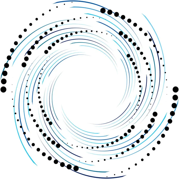 Espiral Abstracta Superpuesta Remolino Vector Giro Voluta Hélice Vértigo Coclear — Vector de stock