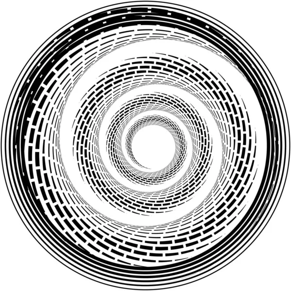 Espiral Abstracta Superpuesta Remolino Vector Giro Voluta Hélice Vértigo Coclear — Vector de stock