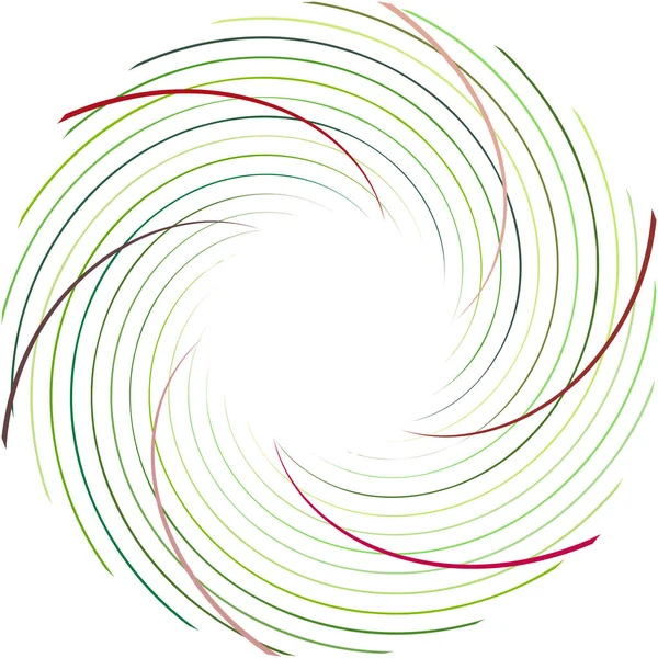 Espiral Abstracta Superpuesta Remolino Vector Giro Voluta Hélice Vértigo Coclear — Vector de stock