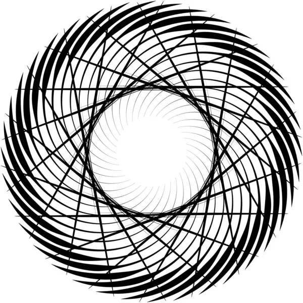 Sovrapposizione Astratta Spirale Vortice Vettore Vortice Voluta Elica Vertigini Cocleari — Vettoriale Stock