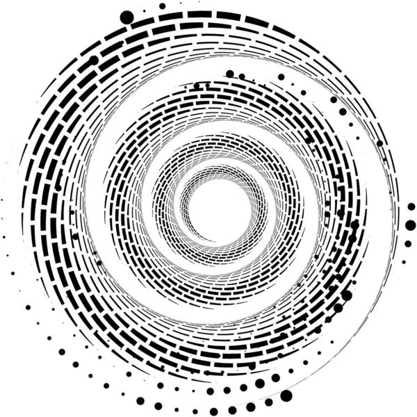 Sobreposição Abstrato Espiral Redemoinho Twirl Vetor Voluta Hélice Vertigem Coclear — Vetor de Stock