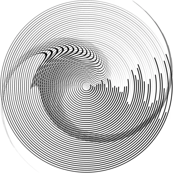 Espiral Abstracta Superpuesta Remolino Vector Giro Voluta Hélice Vértigo Coclear — Vector de stock