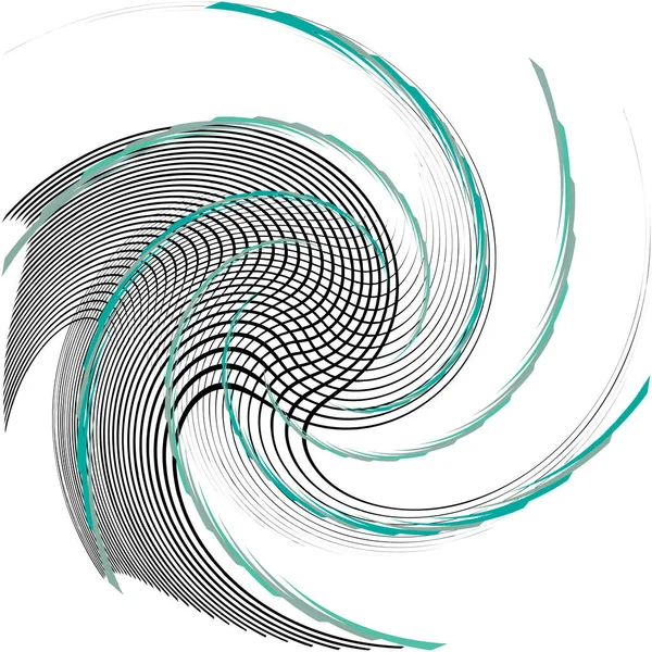 Espiral Abstracta Superpuesta Remolino Vector Giro Voluta Hélice Vértigo Coclear — Archivo Imágenes Vectoriales