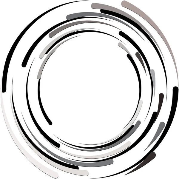 Superposition Abstraite Spirale Tourbillon Vecteur Tourbillon Volute Hélice Vertige Cochléaire — Image vectorielle