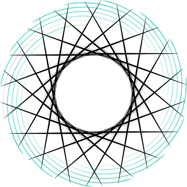 Abstracte Spiraal Draaikolk Wervelvector Voluut Helix Cochleaire Vertigo Cirkelvormig Geometrische — Stockvector