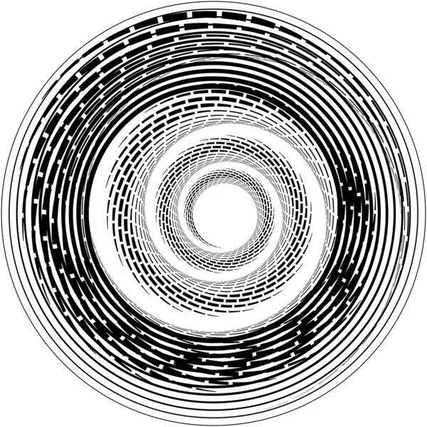 Espiral Abstracta Superpuesta Remolino Vector Giro Voluta Hélice Vértigo Coclear — Vector de stock