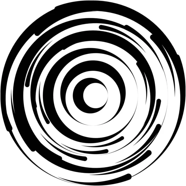 Espiral Abstracta Superpuesta Remolino Vector Giro Voluta Hélice Vértigo Coclear — Vector de stock