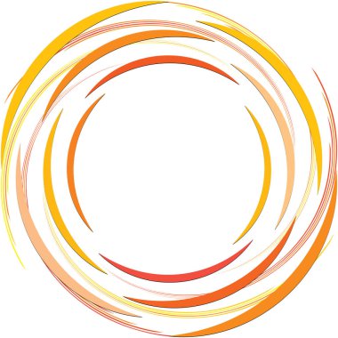 Soyut sarmal, girdap, dönme vektörü örtüşüyor. Volute, helix, koklear vertigo dairesel, geometrik çizim. Soyut çember