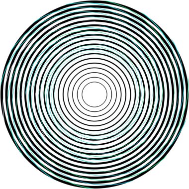 Soyut sarmal, girdap, dönme vektörü örtüşüyor. Volute, helix, koklear vertigo dairesel, geometrik çizim. Soyut çember