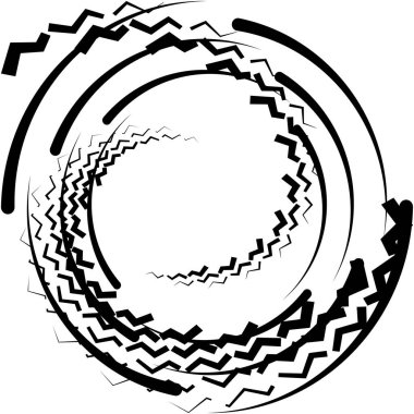 Soyut sarmal, girdap, dönme vektörü örtüşüyor. Volute, helix, koklear vertigo dairesel, geometrik çizim. Soyut çember