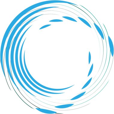 Soyut sarmal, girdap, dönme vektörü örtüşüyor. Volute, helix, koklear vertigo dairesel, geometrik çizim. Soyut çember