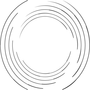 Soyut sarmal, girdap, dönme vektörü örtüşüyor. Volute, helix, koklear vertigo dairesel, geometrik çizim. Soyut çember