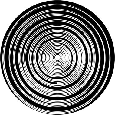 Soyut sarmal, girdap, dönme vektörü örtüşüyor. Volute, helix, koklear vertigo dairesel, geometrik çizim. Soyut çember