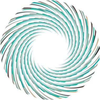 Soyut sarmal, girdap, dönme vektörü örtüşüyor. Volute, helix, koklear vertigo dairesel, geometrik çizim. Soyut çember