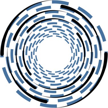 Soyut sarmal, girdap, dönme vektörü örtüşüyor. Volute, helix, koklear vertigo dairesel, geometrik çizim. Soyut çember