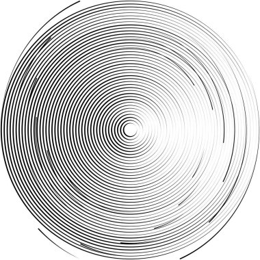 Soyut sarmal, girdap, dönme vektörü örtüşüyor. Volute, helix, koklear vertigo dairesel, geometrik çizim. Soyut çember