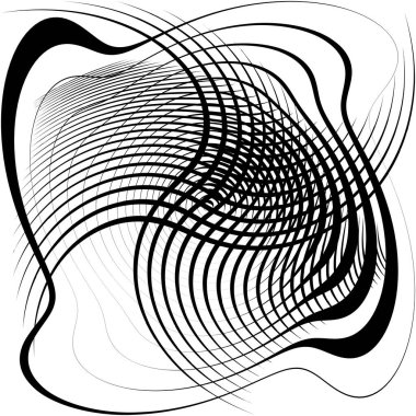 Soyut sarmal, girdap, dönme vektörü örtüşüyor. Volute, helix, koklear vertigo dairesel, geometrik çizim. Soyut çember