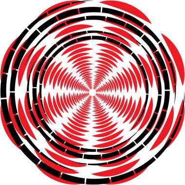 Soyut sarmal, girdap, dönme vektörü örtüşüyor. Volute, helix, koklear vertigo dairesel, geometrik çizim. Soyut çember