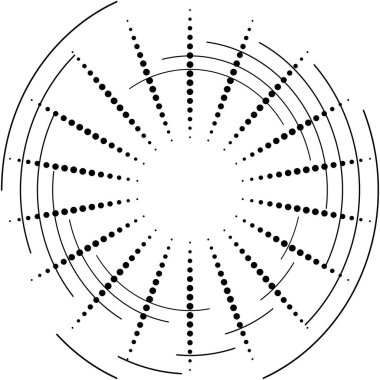 Soyut sarmal, girdap, dönme vektörü örtüşüyor. Volute, helix, koklear vertigo dairesel, geometrik çizim. Soyut çember