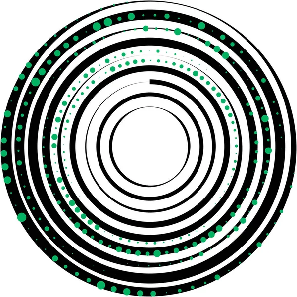 Superposition Abstraite Spirale Tourbillon Vecteur Tourbillon Volute Hélice Vertige Cochléaire — Image vectorielle