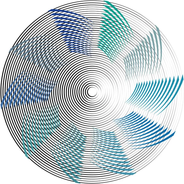 Überlagerung Abstrakter Spirale Wirbel Wirbelvektor Volute Helix Cochlea Schwindel Kreisförmig — Stockvektor