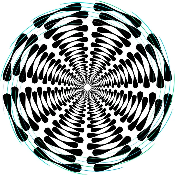 Abstracte Spiraal Draaikolk Wervelvector Voluut Helix Cochleaire Vertigo Cirkelvormig Geometrische — Stockvector