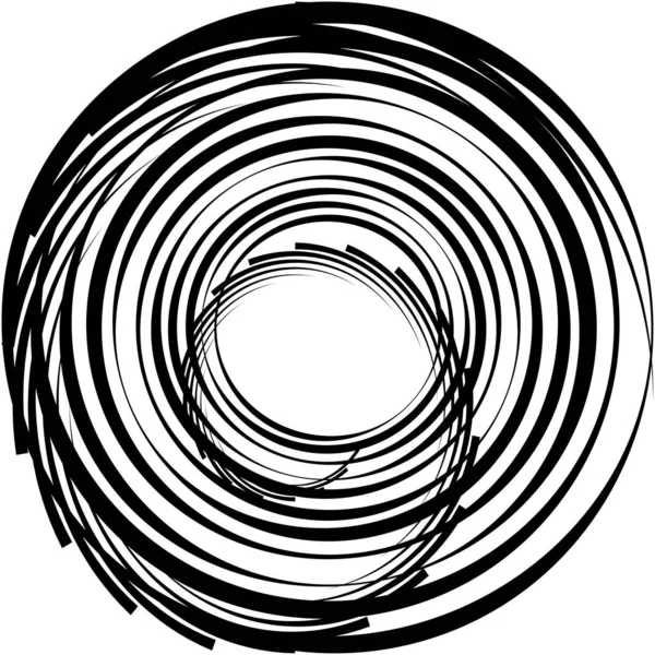 Espiral Abstracta Superpuesta Remolino Vector Giro Voluta Hélice Vértigo Coclear — Vector de stock