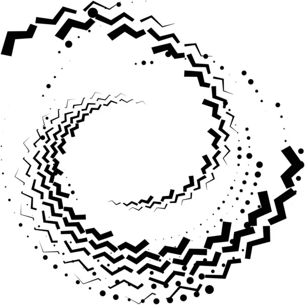 Espiral Abstracta Superpuesta Remolino Vector Giro Voluta Hélice Vértigo Coclear — Vector de stock